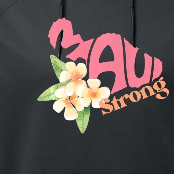 Pray For Maui Hawaii Strong Maui Relief Tee Hawaii Fire Victims Performance Fleece Hoodie