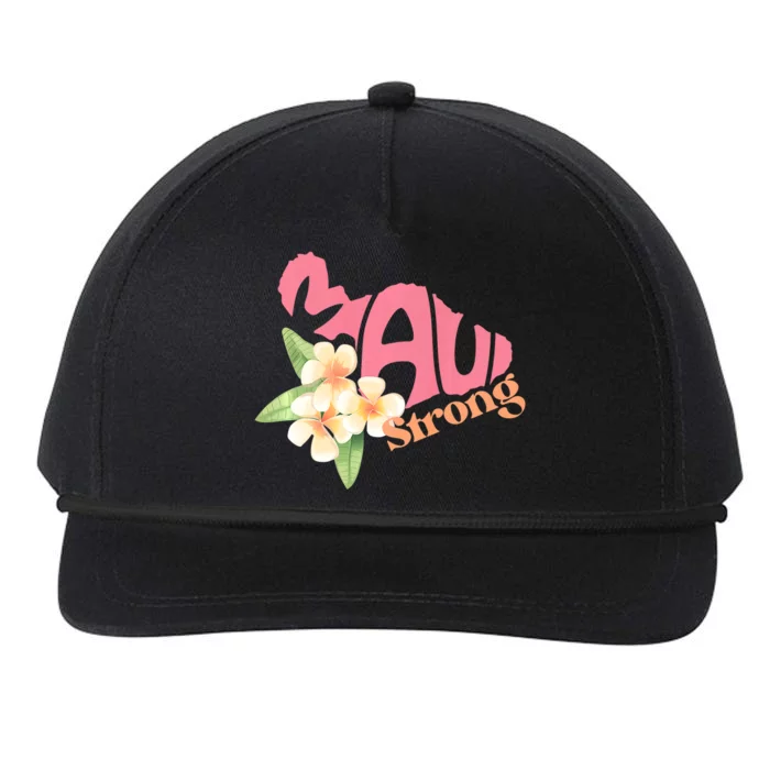 Pray For Maui Hawaii Strong Maui Relief Tee Hawaii Fire Victims Snapback Five-Panel Rope Hat