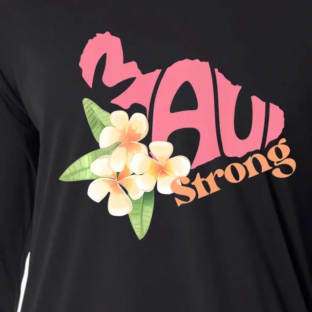 Pray For Maui Hawaii Strong Maui Relief Tee Hawaii Fire Victims Cooling Performance Long Sleeve Crew