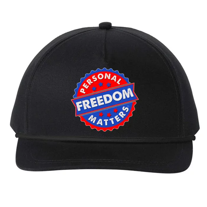 Personal Freedom Matters Emblem Snapback Five-Panel Rope Hat