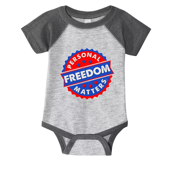 Personal Freedom Matters Emblem Infant Baby Jersey Bodysuit