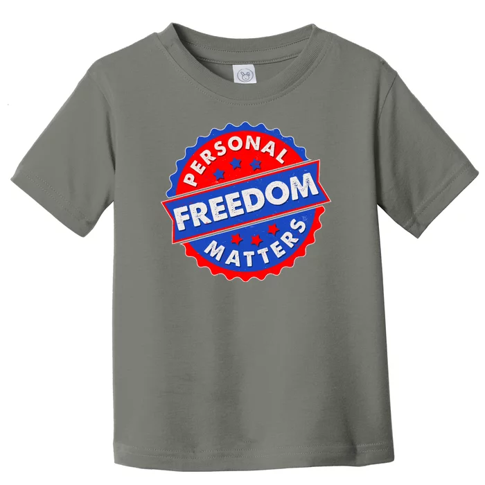 Personal Freedom Matters Emblem Toddler T-Shirt