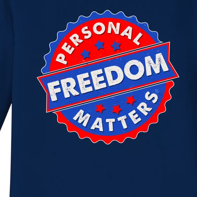 Personal Freedom Matters Emblem Baby Long Sleeve Bodysuit