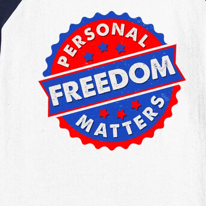 Personal Freedom Matters Emblem Baseball Sleeve Shirt