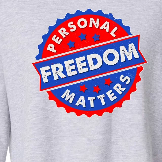 Personal Freedom Matters Emblem Cropped Pullover Crew