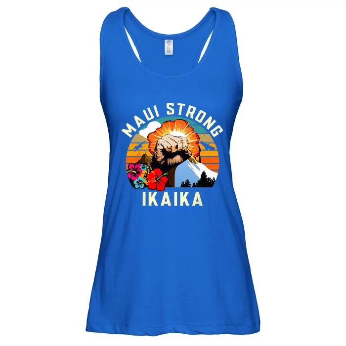 Pray For Maui Hawaii Strong Tee Apparel Matching Family Ladies Essential Flowy Tank