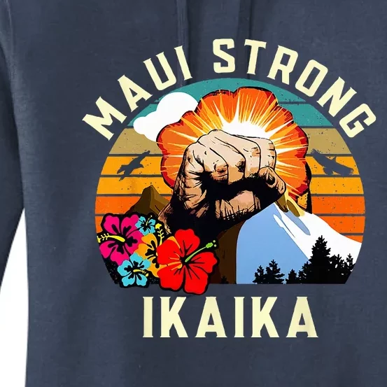 Pray For Maui Hawaii Strong Tee Apparel Matching Family Women's Pullover Hoodie