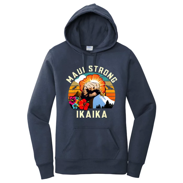 Pray For Maui Hawaii Strong Tee Apparel Matching Family Women's Pullover Hoodie