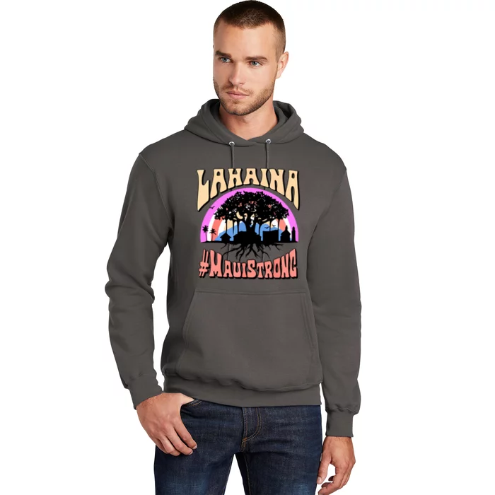 Pray For Maui Hawaii Maui Strong Lahaina Banyan Tree Gift Hoodie