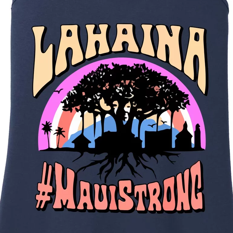 Pray For Maui Hawaii Maui Strong Lahaina Banyan Tree Gift Ladies Essential Tank