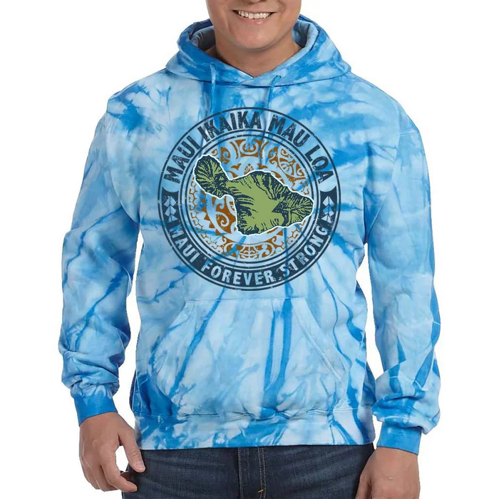 Pray For Maui Hawaii Strong Tie Dye Hoodie