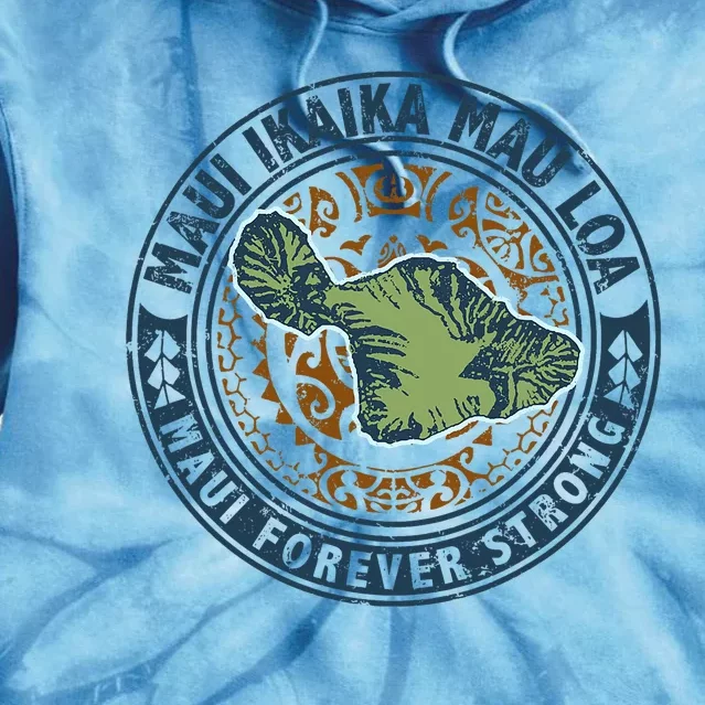 Pray For Maui Hawaii Strong Tie Dye Hoodie