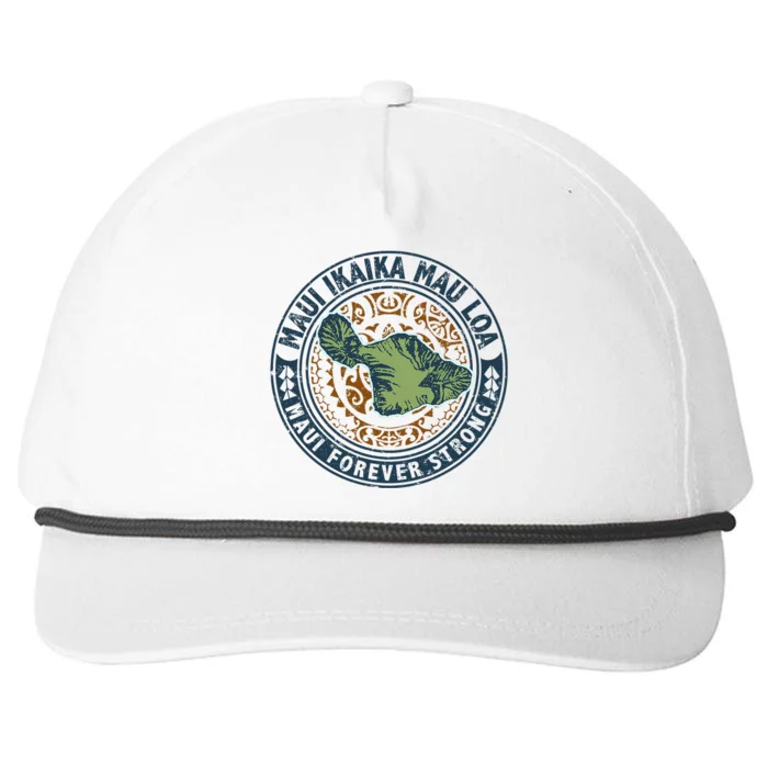 Pray For Maui Hawaii Strong Snapback Five-Panel Rope Hat