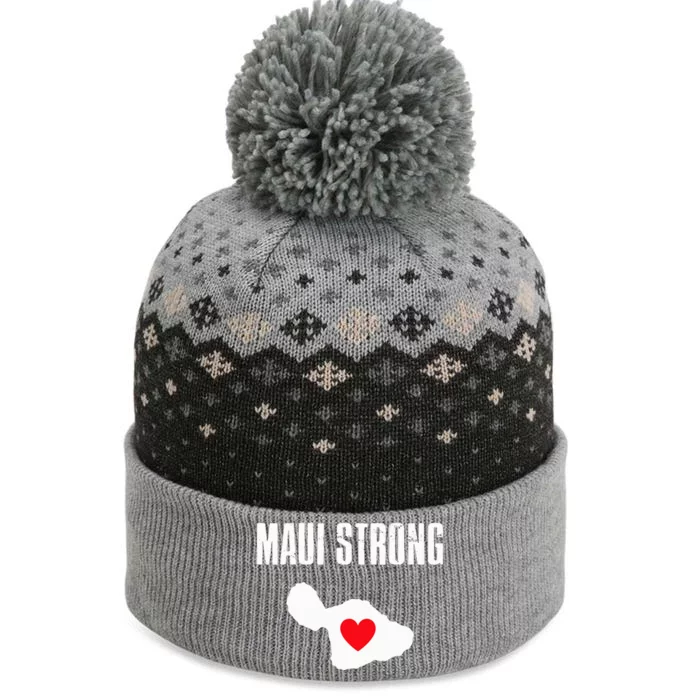 Pray For Maui Hawaii Strong Lahaina Fires Gift The Baniff Cuffed Pom Beanie