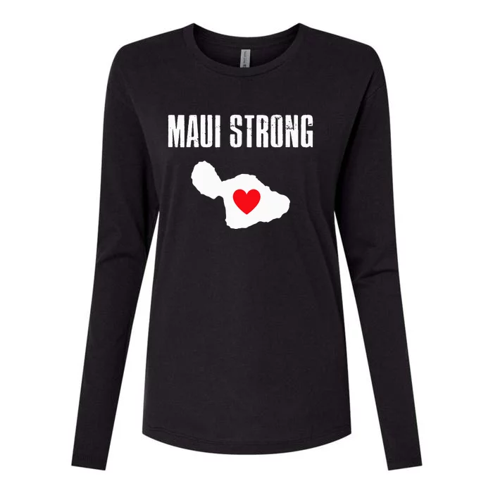 Pray For Maui Hawaii Strong Lahaina Fires Gift Womens Cotton Relaxed Long Sleeve T-Shirt