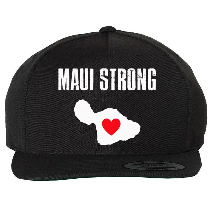 Pray For Maui Hawaii Strong Lahaina Fires Gift Wool Snapback Cap