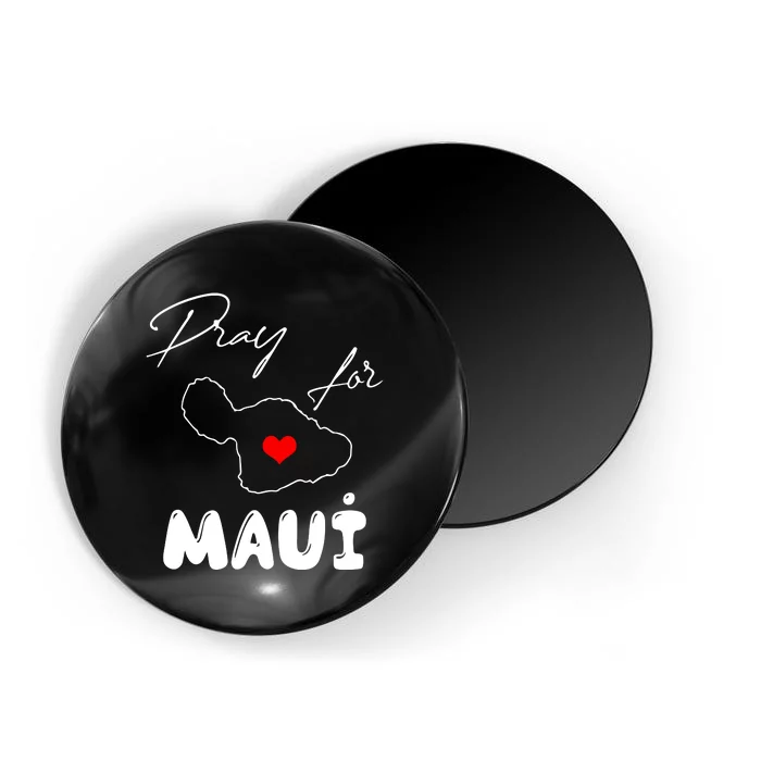 Pray For Maui Hawaii Maui Strong Support Heart Gift Magnet