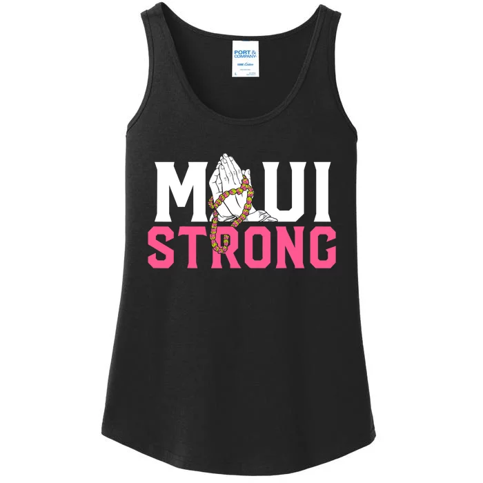 Pray For Maui Hawaii Strong Support For Hawaii Fire Victims Ladies Essential Tank