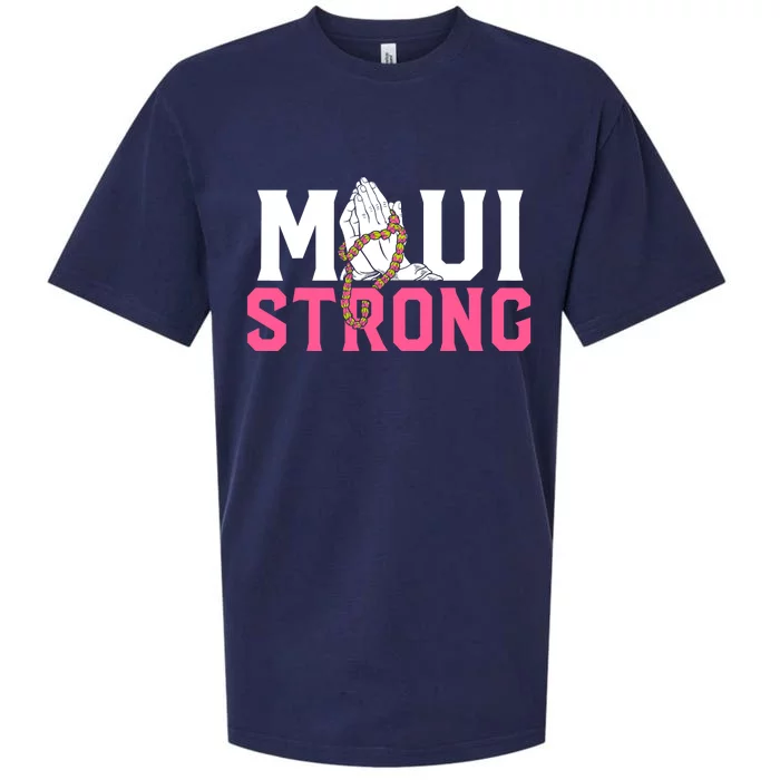 Pray For Maui Hawaii Strong Support For Hawaii Fire Victims Sueded Cloud Jersey T-Shirt