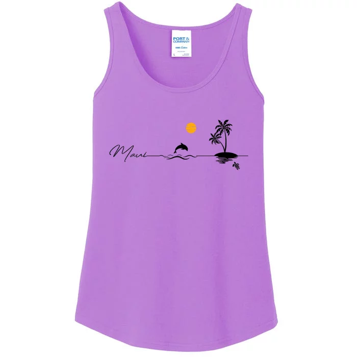 Pray For Maui Hawaii Strong Maui Hawaii Lahaina Ladies Essential Tank