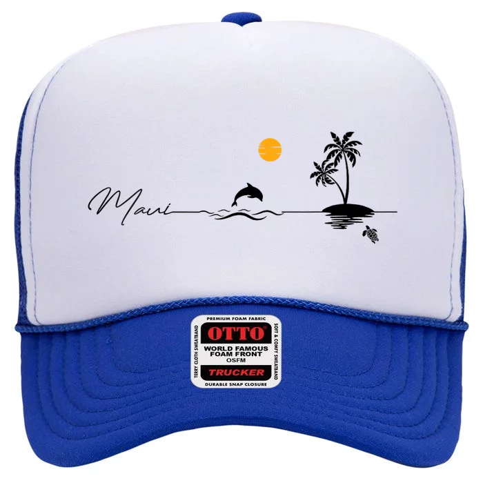 Pray For Maui Hawaii Strong Maui Hawaii Lahaina High Crown Mesh Trucker Hat