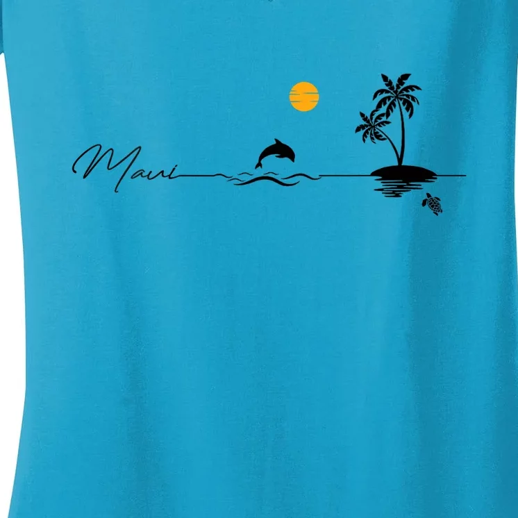 Pray For Maui Hawaii Strong Maui Hawaii Lahaina Women's V-Neck T-Shirt