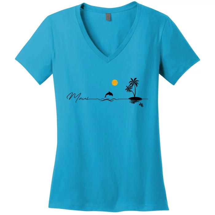 Pray For Maui Hawaii Strong Maui Hawaii Lahaina Women's V-Neck T-Shirt