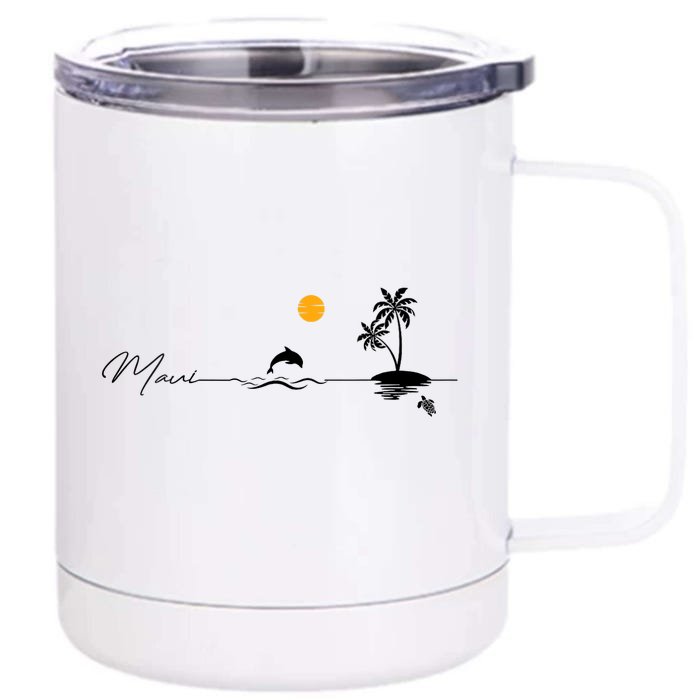 Pray For Maui Hawaii Strong Maui Hawaii Lahaina Front & Back 12oz Stainless Steel Tumbler Cup