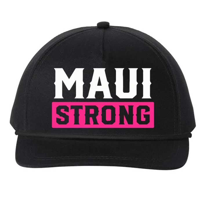 Pray For Maui Hawaii Strong Maui Lahaina Hawaiian Islands Gift Snapback Five-Panel Rope Hat