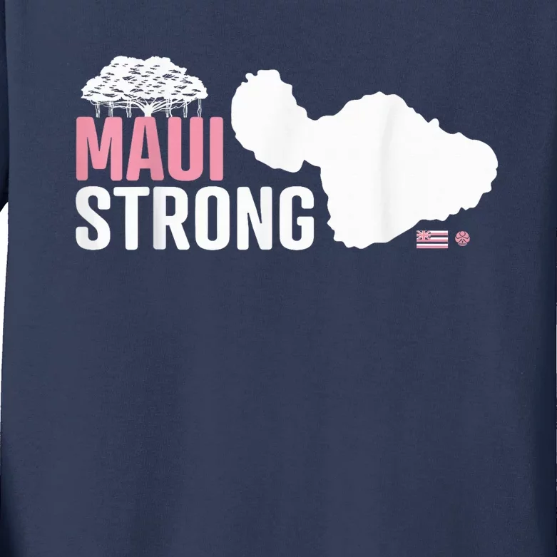 Pray for Maui Hawaii Strong Kids Long Sleeve Shirt