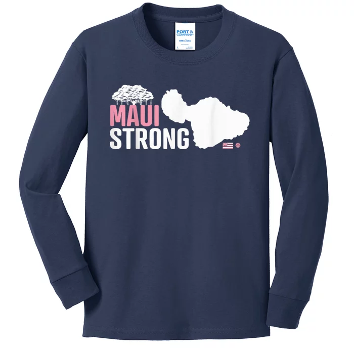 Pray for Maui Hawaii Strong Kids Long Sleeve Shirt