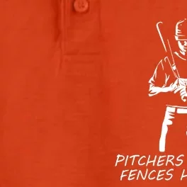 Pitchers Fear Me Fences Hate Me Baseball Dry Zone Grid Performance Polo