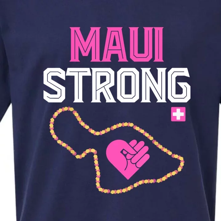 Pray For Maui Hawaii Strong Gift Sueded Cloud Jersey T-Shirt