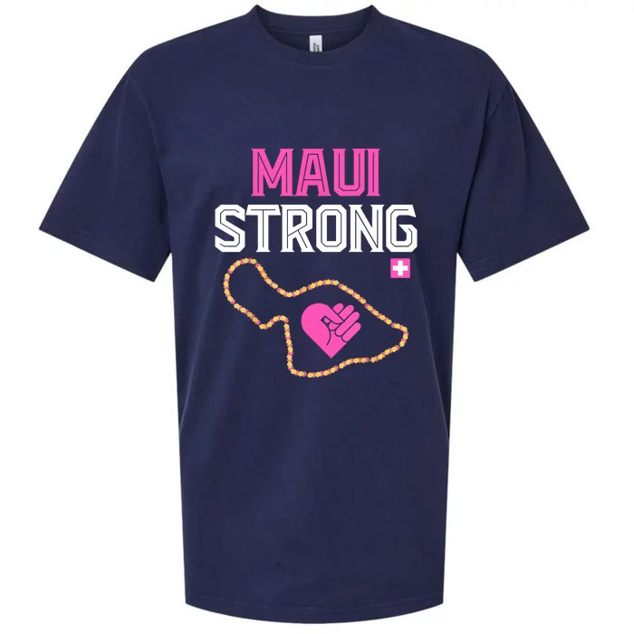 Pray For Maui Hawaii Strong Gift Sueded Cloud Jersey T-Shirt