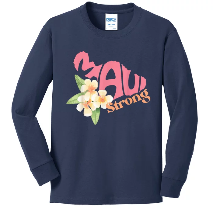 Pray for Maui Hawaii Strong Kids Long Sleeve Shirt