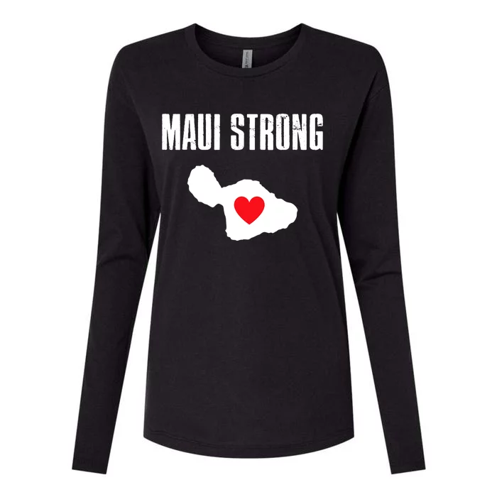 Pray For Maui Hawaii Maui Strong Maui Wildfire Relief Womens Cotton Relaxed Long Sleeve T-Shirt