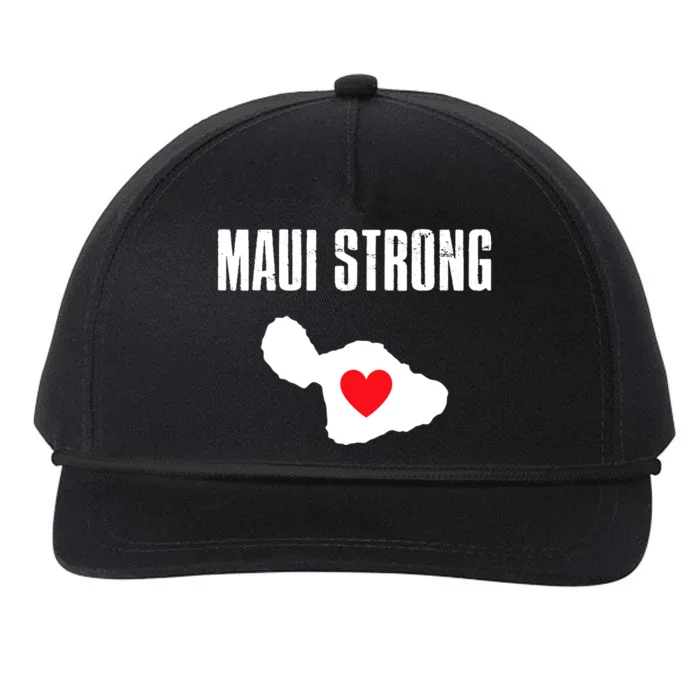 Pray For Maui Hawaii Maui Strong Maui Wildfire Relief Snapback Five-Panel Rope Hat