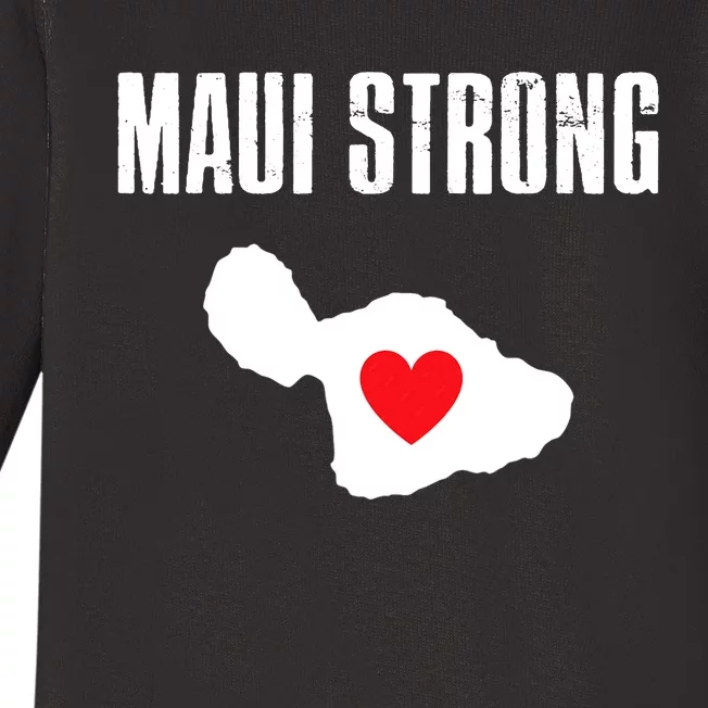 Pray For Maui Hawaii Maui Strong Maui Wildfire Relief Baby Long Sleeve Bodysuit