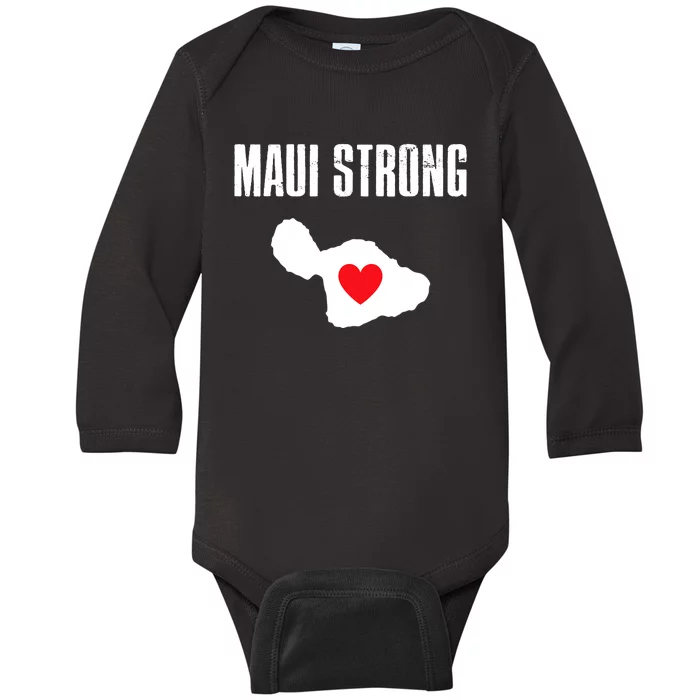 Pray For Maui Hawaii Maui Strong Maui Wildfire Relief Baby Long Sleeve Bodysuit