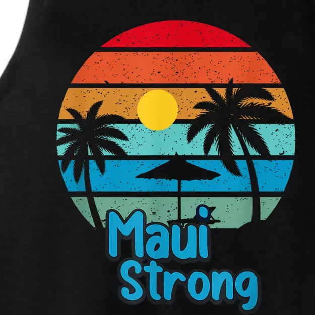 Pray for Maui Hawaii Strong Ladies Tri-Blend Wicking Tank