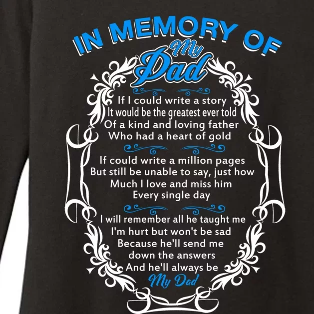 Poem For My Dad In Heaven My Dad Is My Guardian Angel Gift Womens CVC Long Sleeve Shirt