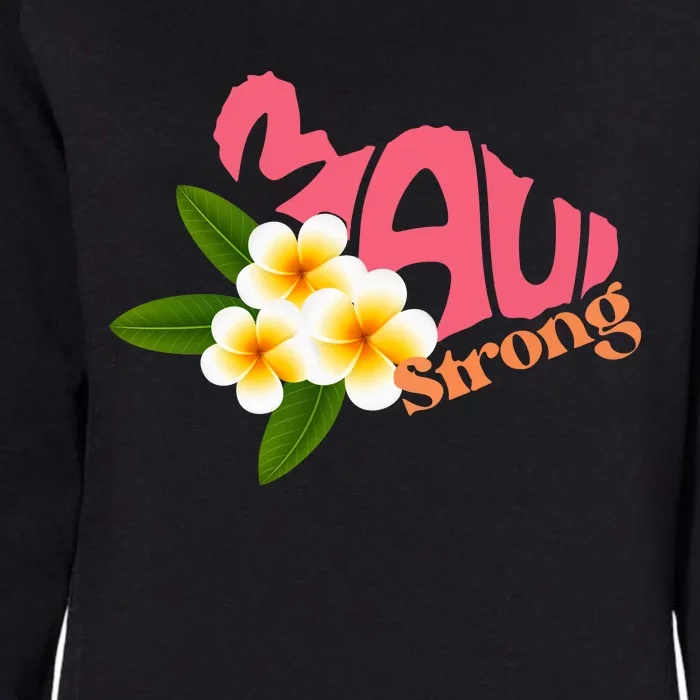 Pray For Maui Hawaii Strong Palm Flower Gift Hawaii Fires Womens California Wash Sweatshirt