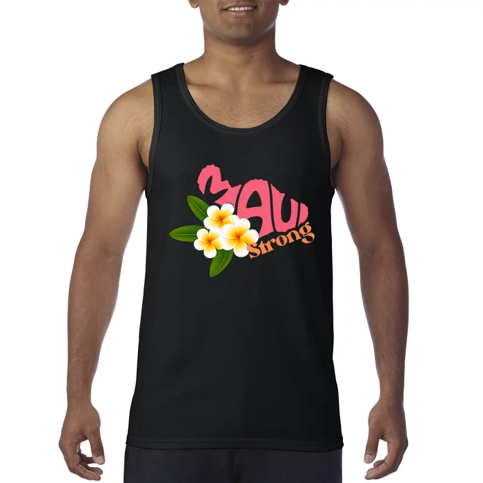 Pray For Maui Hawaii Strong Palm Flower Gift Hawaii Fires Tank Top