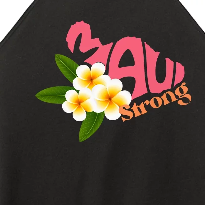 Pray For Maui Hawaii Strong Palm Flower Gift Hawaii Fires Women’s Perfect Tri Rocker Tank