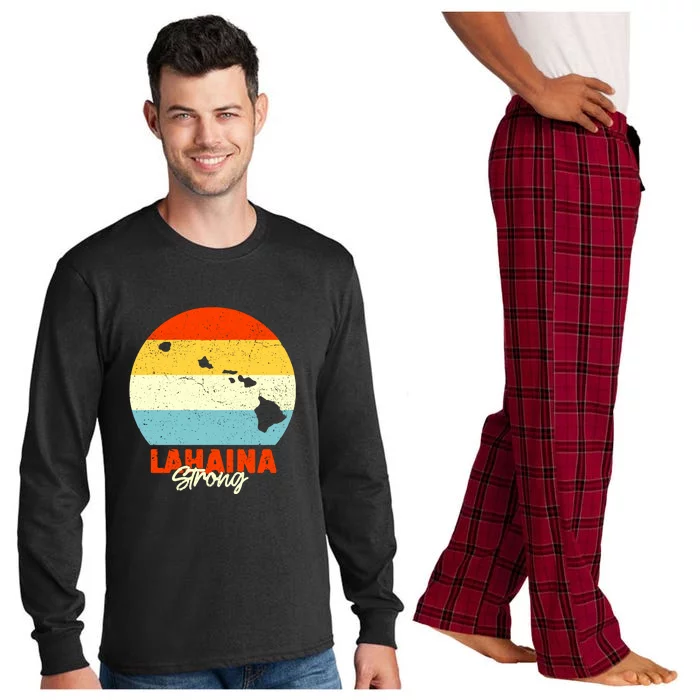 Pay For Maui Lahaina Strong Vintage Gift Long Sleeve Pajama Set