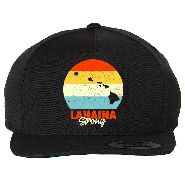 Pay For Maui Lahaina Strong Vintage Gift Wool Snapback Cap