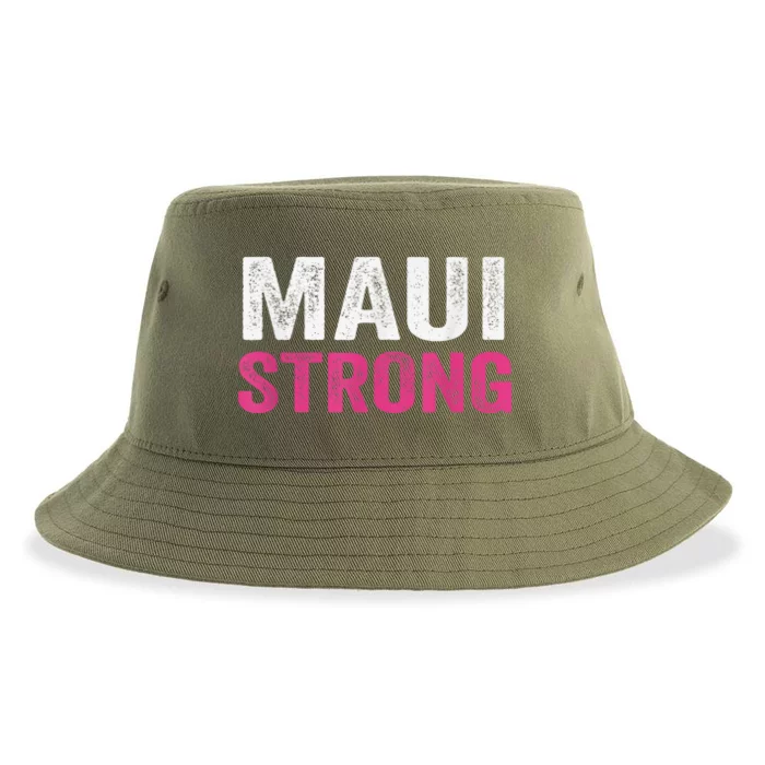 Pray for Maui Hawaii Strong - Maui Lahaina Hawaiian Islands Sustainable Bucket Hat