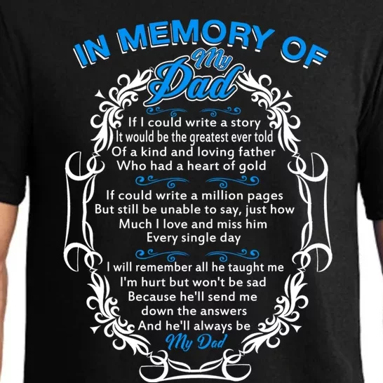 Poem For My Dad In Heaven My Dad Is My Guardian Angel Funny Gift Pajama Set