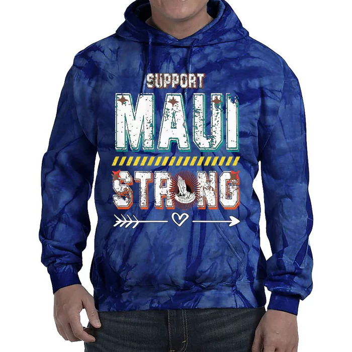 Pray for Maui Hawaii Strong Tie Dye Hoodie