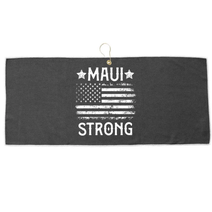 Pray For Maui Hawaii Strong Support Hawaii Large Microfiber Waffle Golf Towel